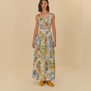 Tropical Print top and maxi skirt